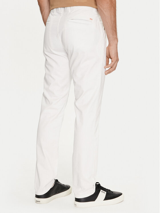 Чиносы slim fit Chino_Slim 50510933 Boss, бежевый — фото 3