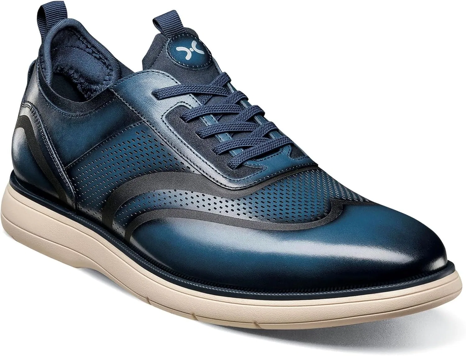 Мужские оксфорды Stacy Adams Edgewood Wingtip на эластичной шнуровке, Blue