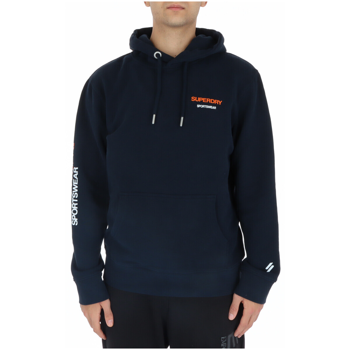 

Толстовка мужская Superdry. с капюшоном и карманом, синий