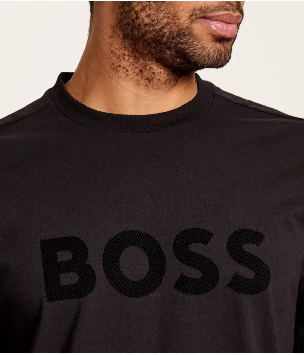 Футболка TS_Iconic Logo regular fit Boss Green, черный — фото 4