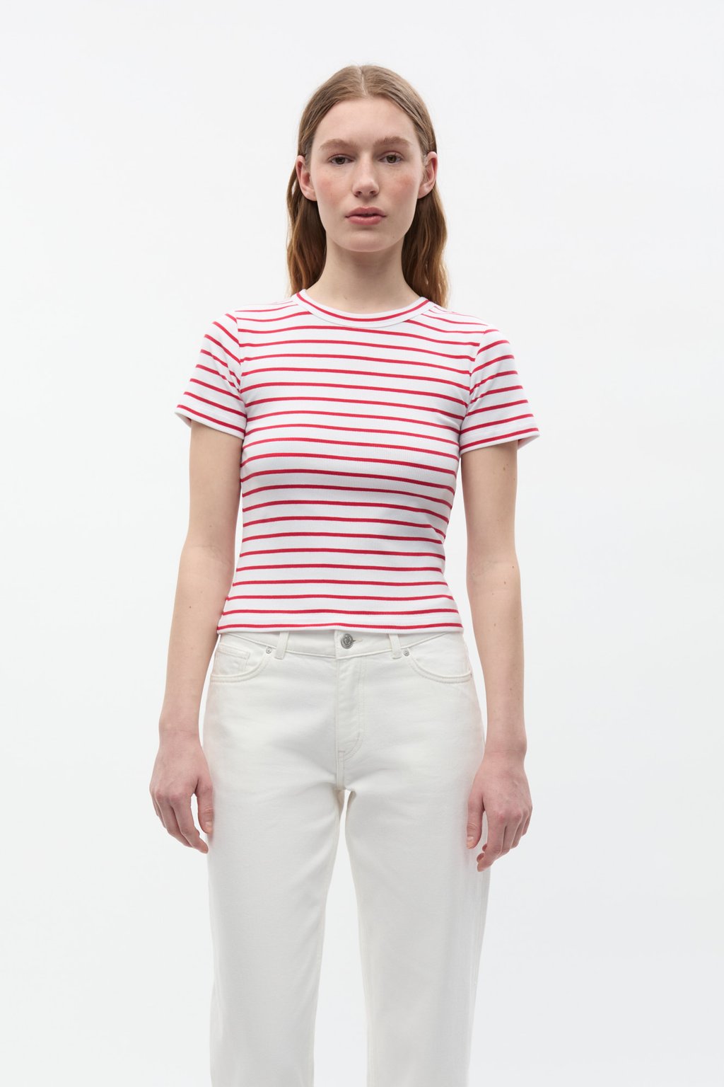 

Футболка с принтом ALLY CROP TEE Envii, белый