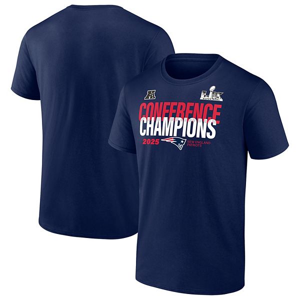

Мужская футболка new england patriots 2025 afc champions big & tall right side draw Fanatics