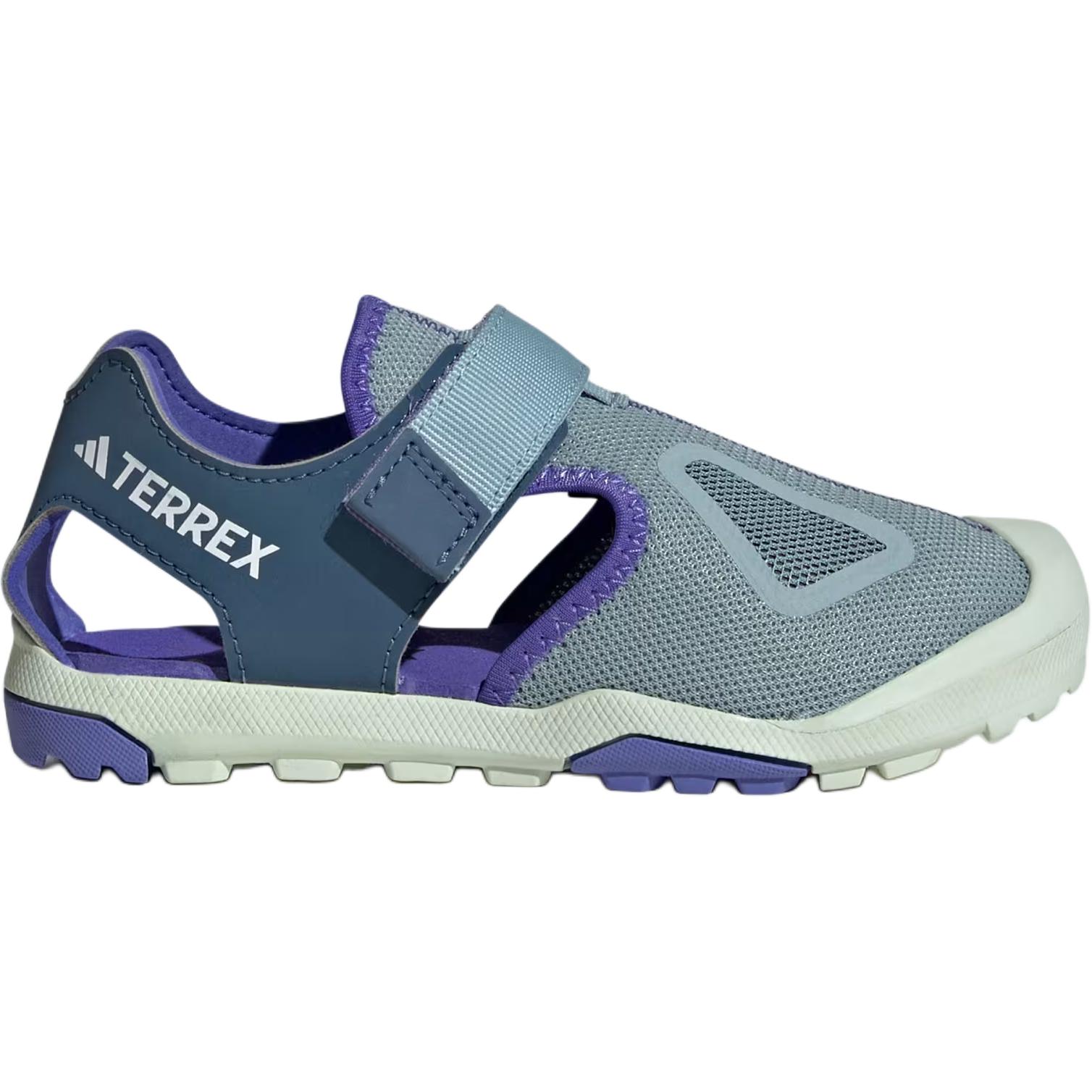 Детские сандалии Terrex Captain Toey 2.0 Anti Kick с амортизацией и низким верхом Adidas, серый/синий — фото 2