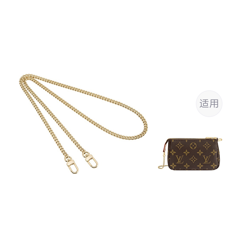 

Ingenuity Handmade Металлическая цепная лямка для сумки через плечо, Gold Style 1