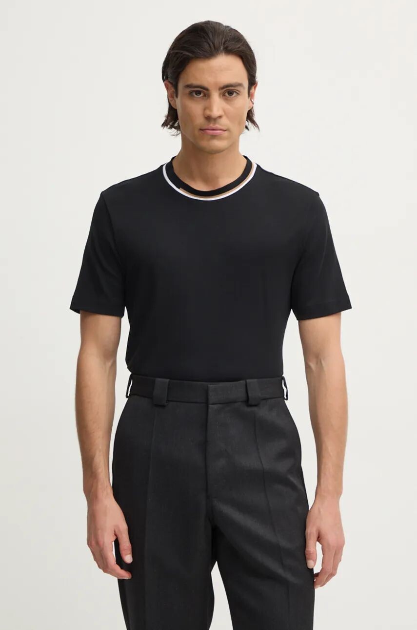 

Хлопковая футболка BOSS, черный