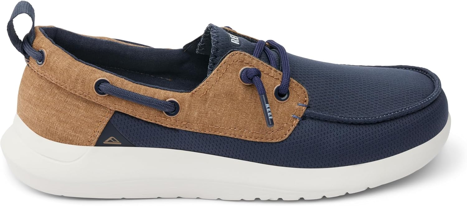 Мужские лодочные туфли REEF Swellsole, синий/бежевый/темно-синий — фото 4