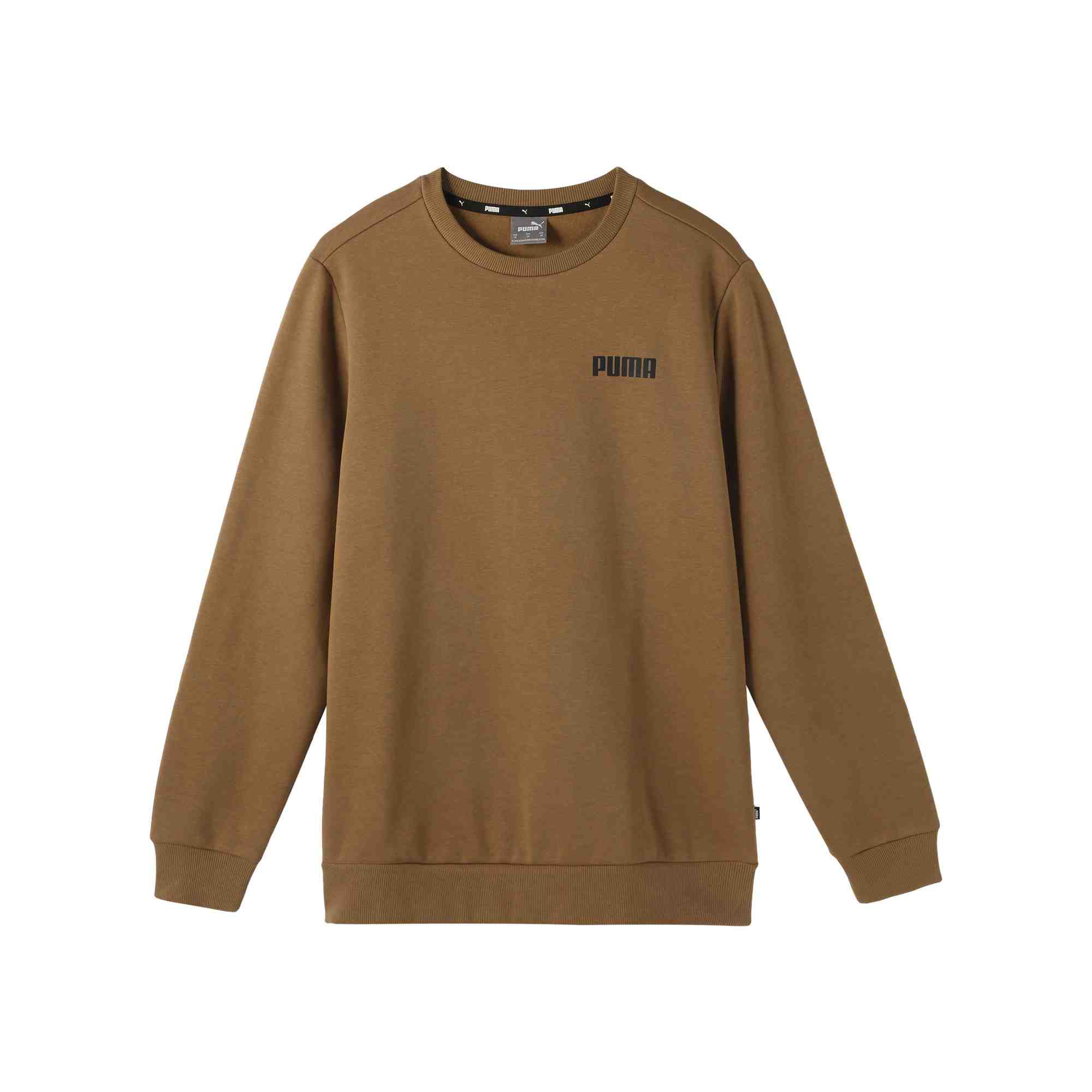 

PUMA Мужская толстовка ESS CREW SWEAT FL SS24, цвет «шоколадные бобы»