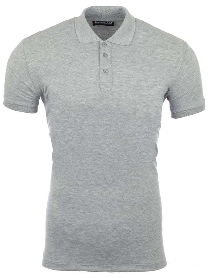

Поло RESLAD Poloshirt Basic Polo, серый