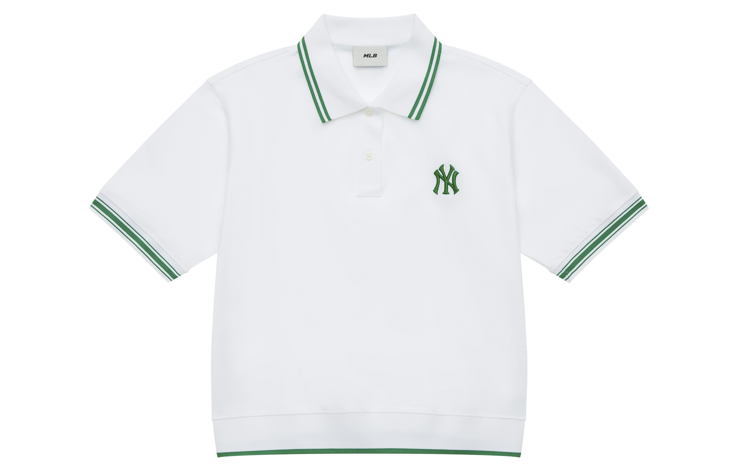 

MLB Женская рубашка-поло New York Yankees Basic Logo SS24 цвета слоновой кости