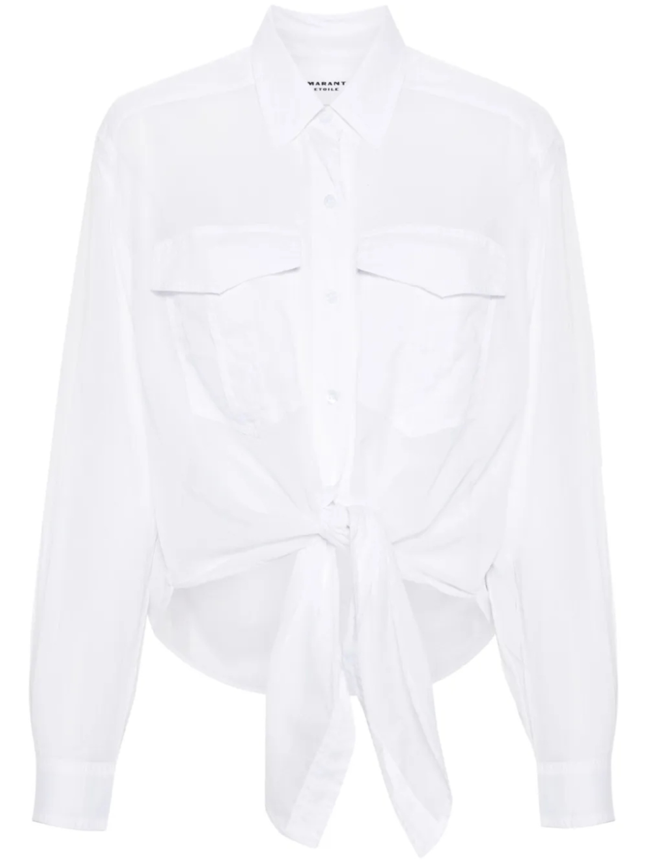 

MARANT ÉTOILE рубашка Nath из органического хлопка, белый