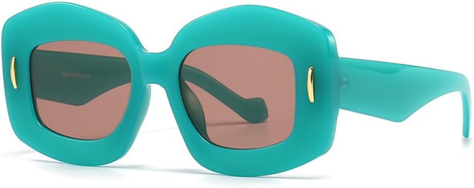 

Классические солнцезащитные очки для женщин, винтажные, ретро, ​​с заклепками, модные солнцезащитные очки для мужчин, роскошные, красные, трендовые (C5 Purpleack, один размер) LXLHWN, C3 Green