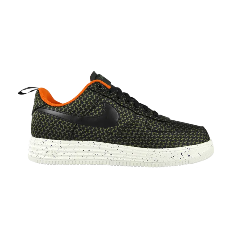 

Кроссовки Nike UNDFTD x Lunar Force 1 SP 'Black Medium Olive', черный