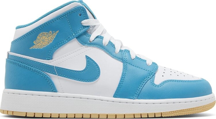 

Кроссовки Air Jordan 1 Mid GS 'Aquatone', синий