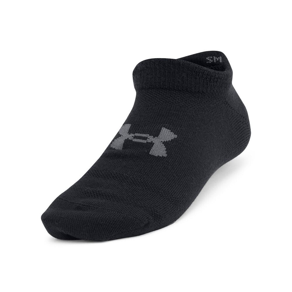 Носки-неявки Under Armour Essential для детей 4–20 лет, 6 шт., цвет Black Castlerock — фото 2