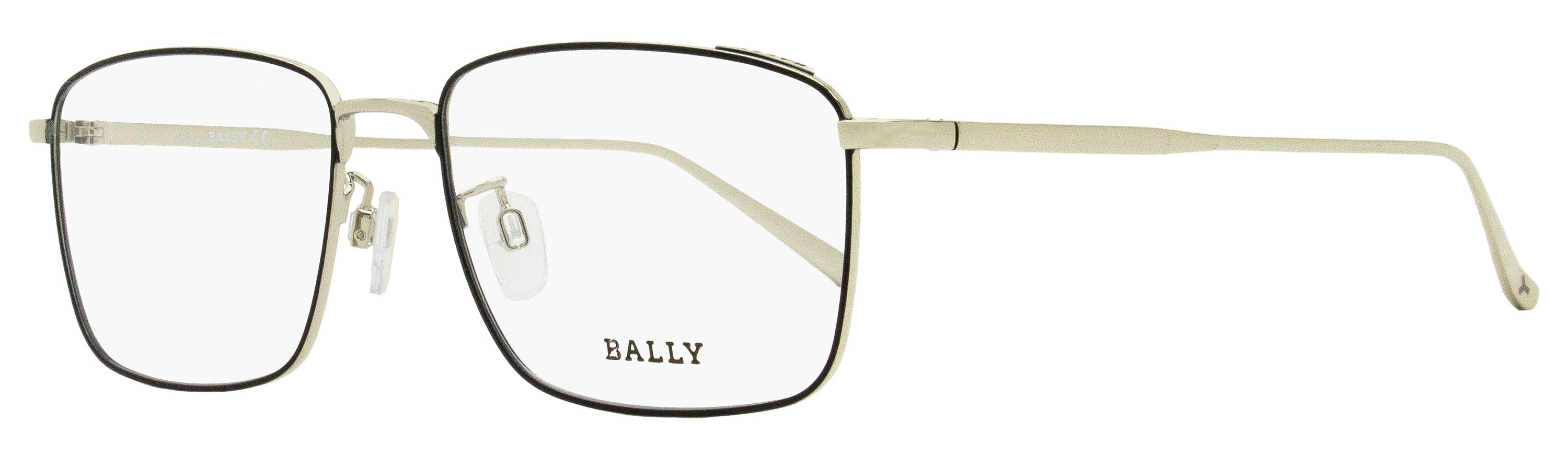 

Мужские тонкие прямоугольные очки Bally BY5027D 016 палладий 55 мм
