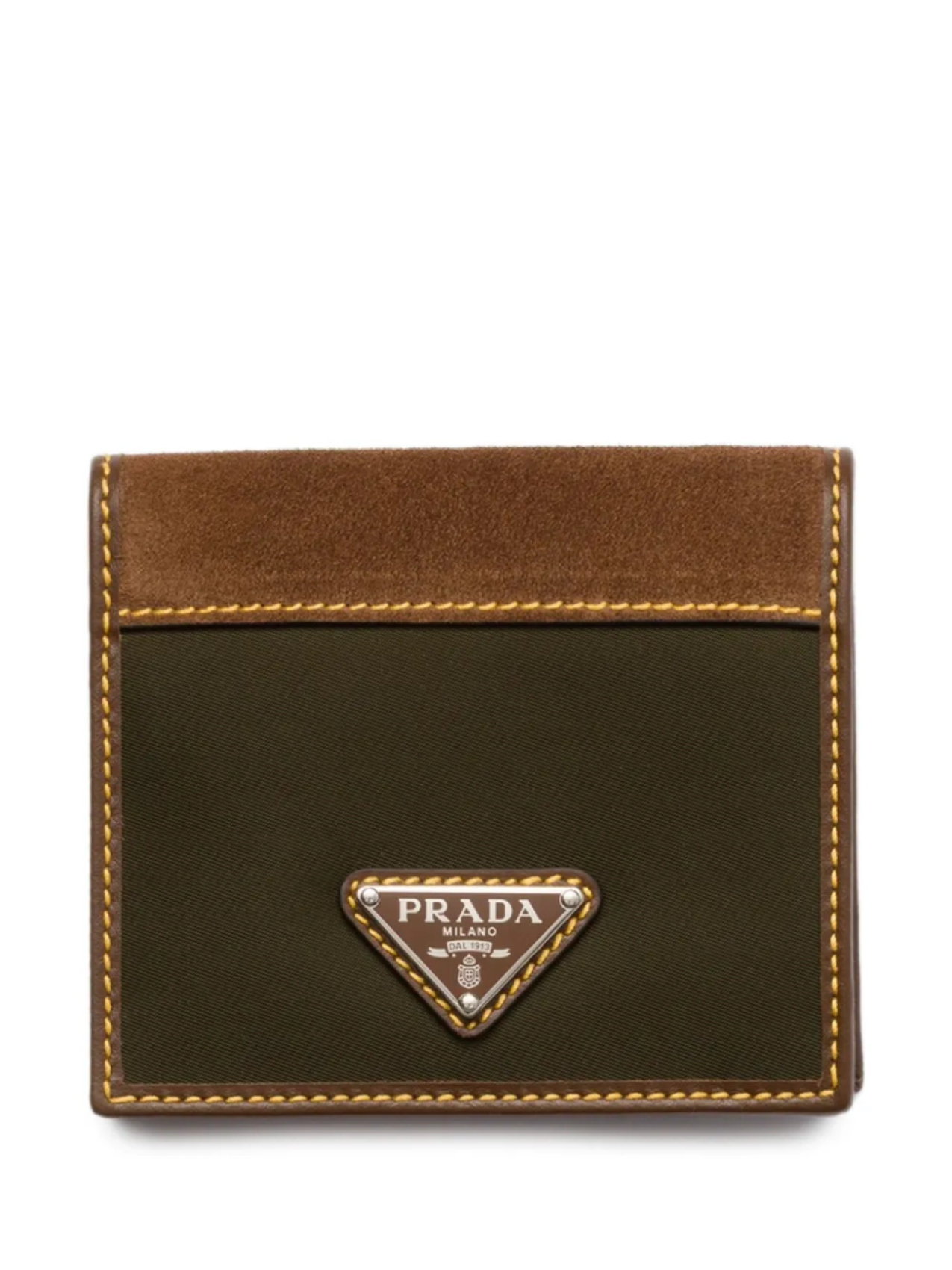 

Prada картхолдер с логотипом, зеленый