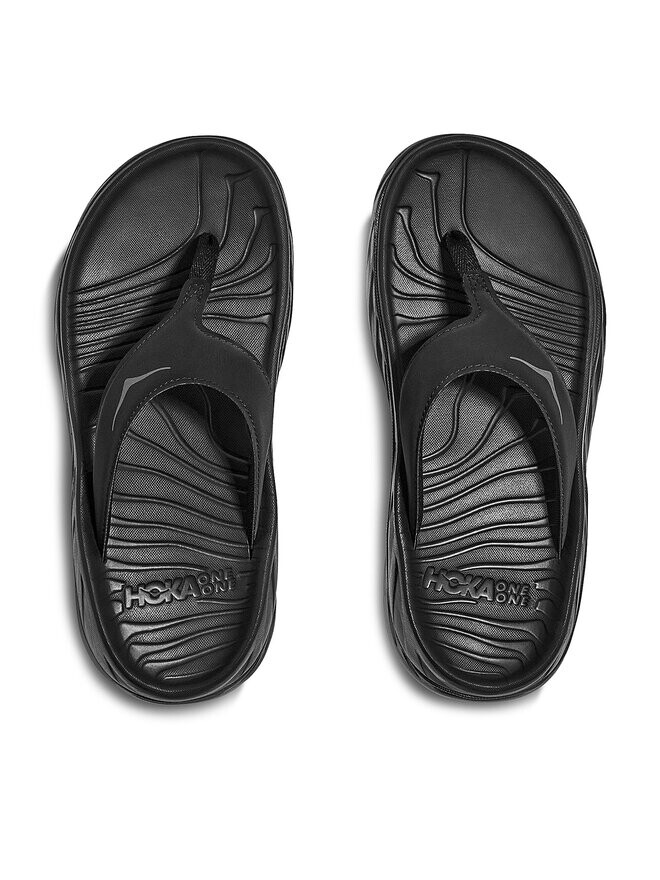 Шлепанцы Ora Recovery Flip Hoka, черный
