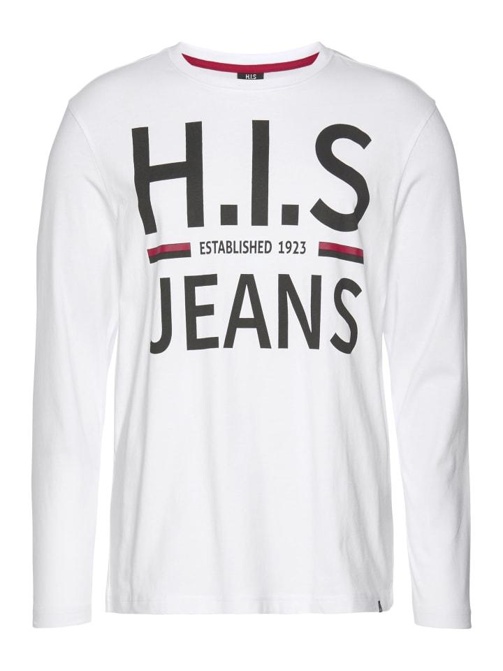 

Рубашка с длинным рукавом H.I.S., белый