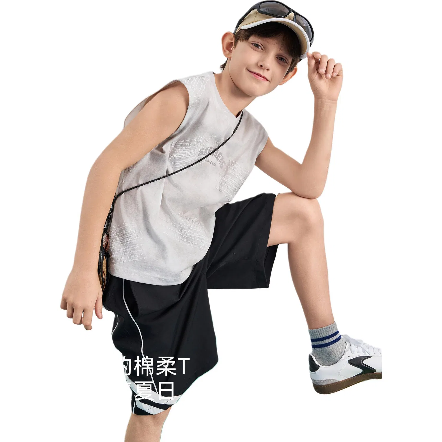 Майка детская Skechers Mist Gray — фото 3