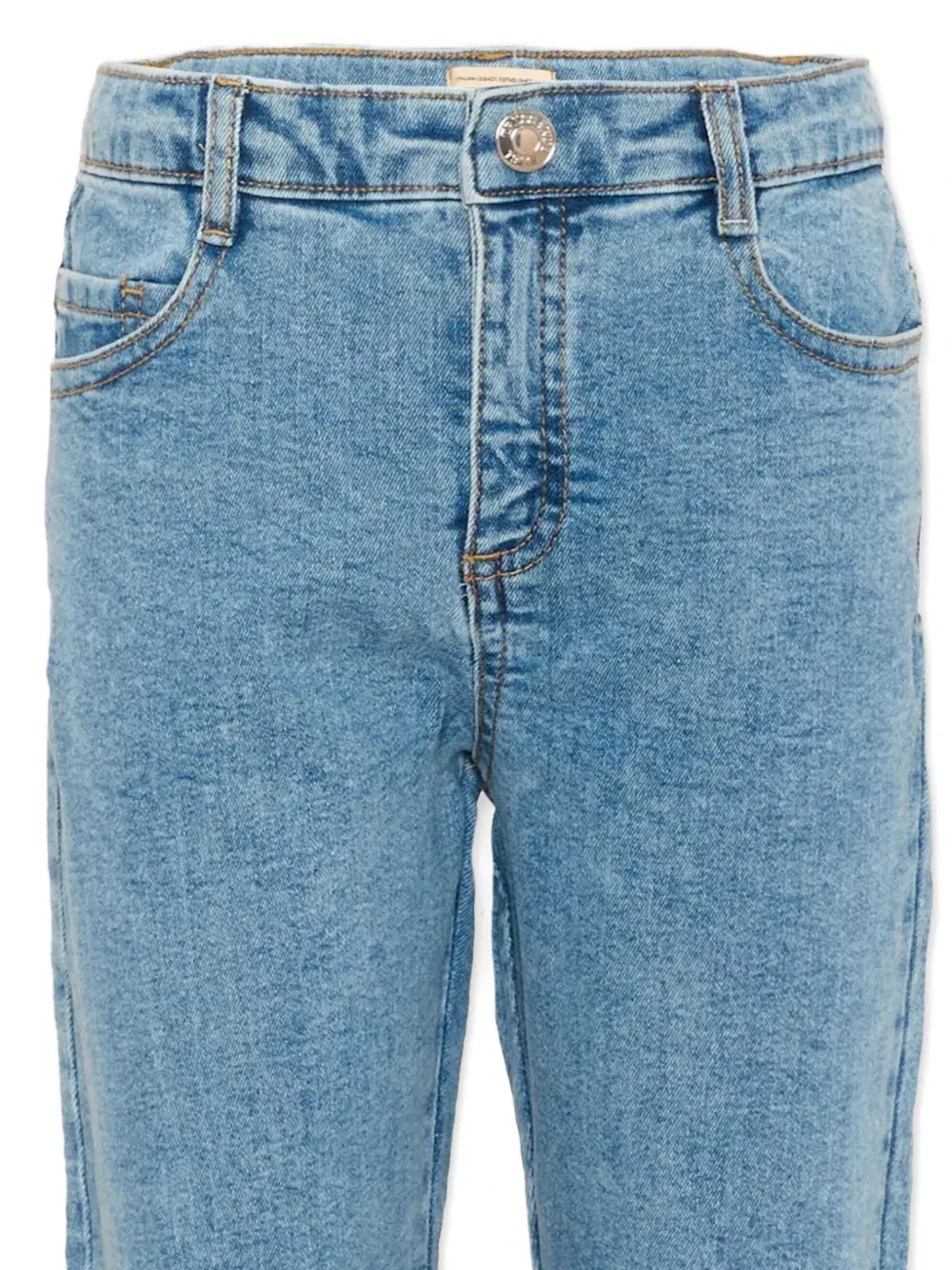 Джинсы с нашивкой-логотипом Trussardi Junior, синий — фото 3