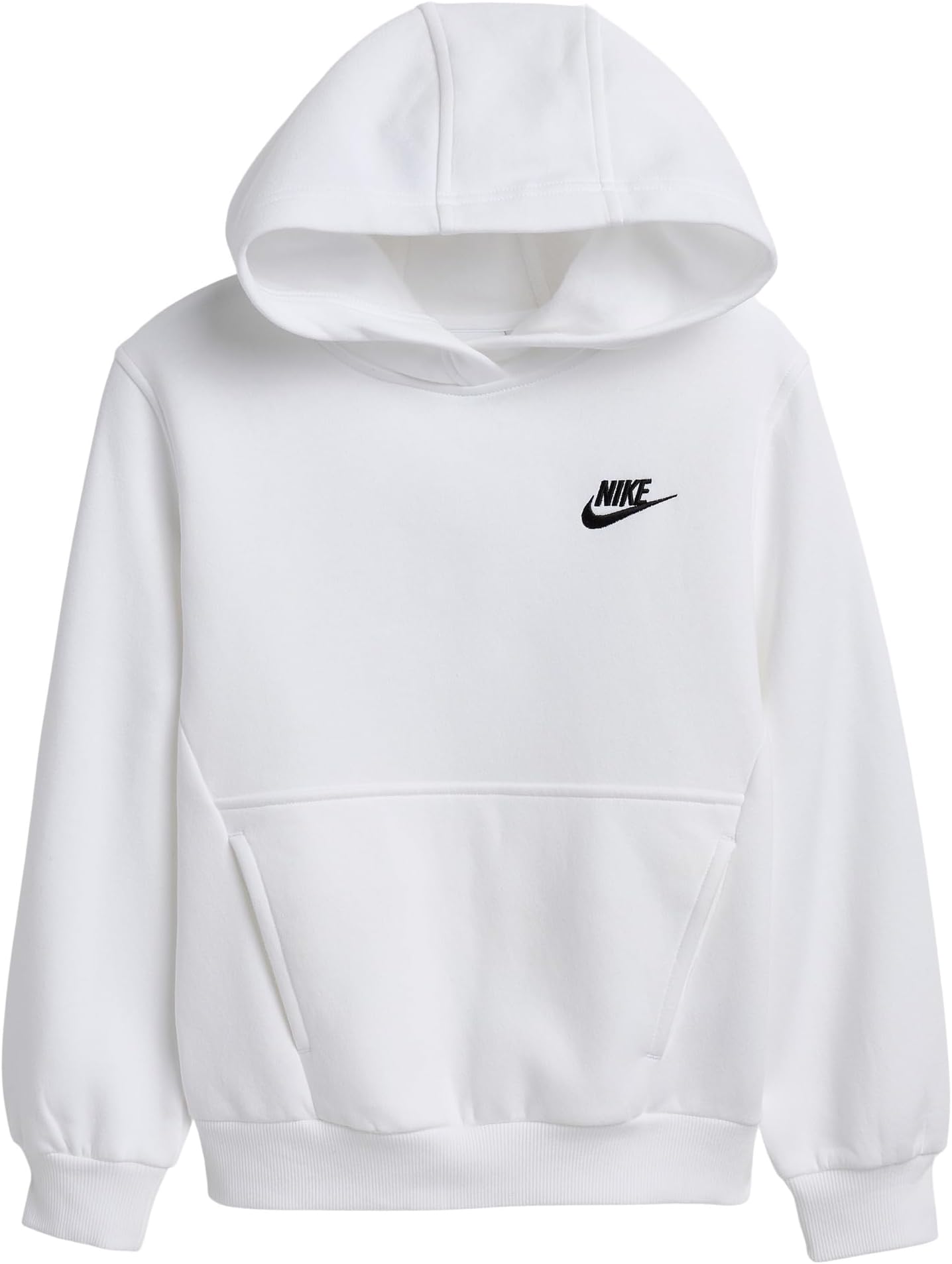 

Толстовка с капюшоном из флиса Sportswear Club Nike Kids, White/Black