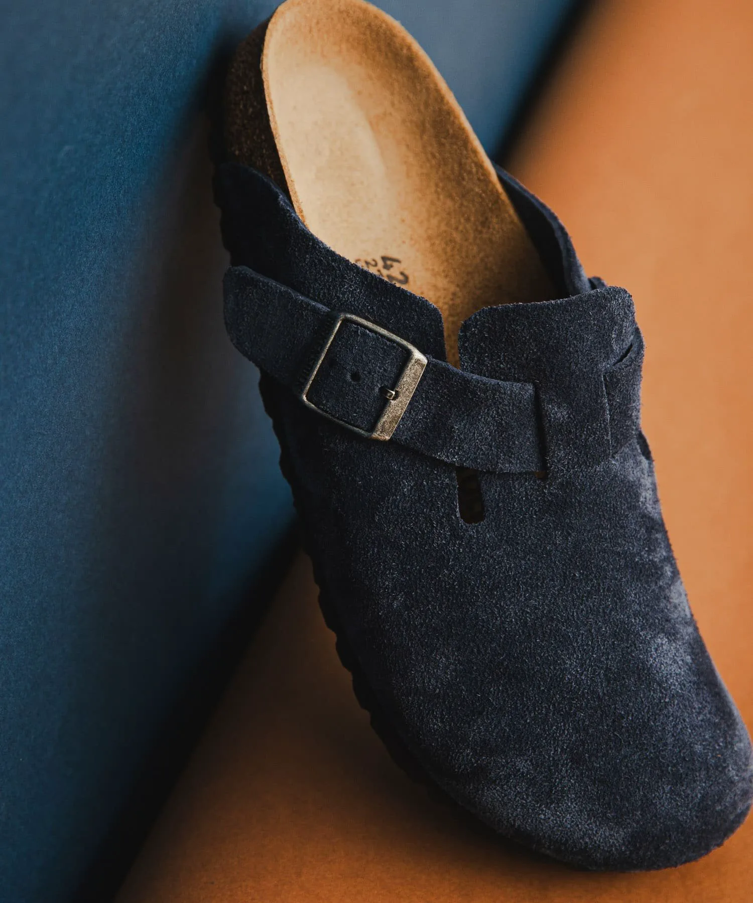 Сандалии Эксклюзивная модель BIRKENSTOCK Boston (узкая) Urban Research, New Navy — фото 3