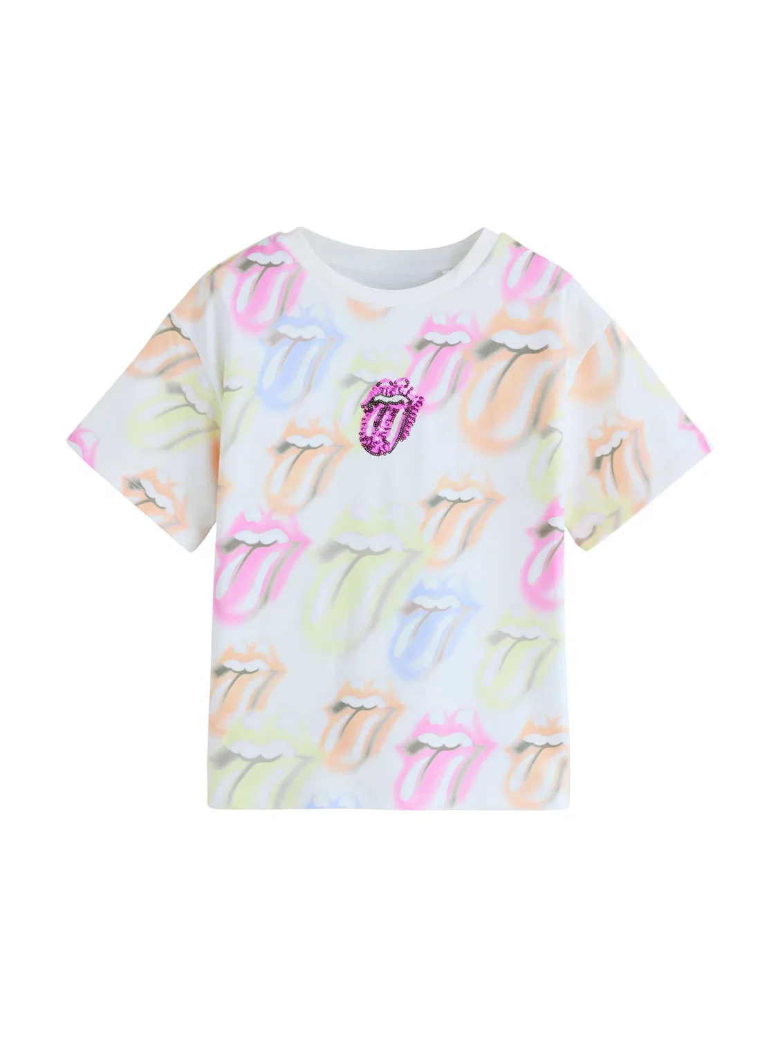 Футболка с надписью 'The Rolling Stones' Next, Mixed Colors
