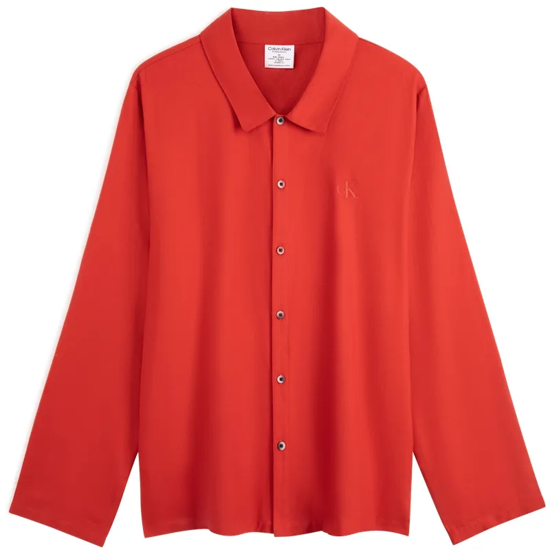 Мужская пижамная рубашка Calvin Klein, FUK-Jam Red