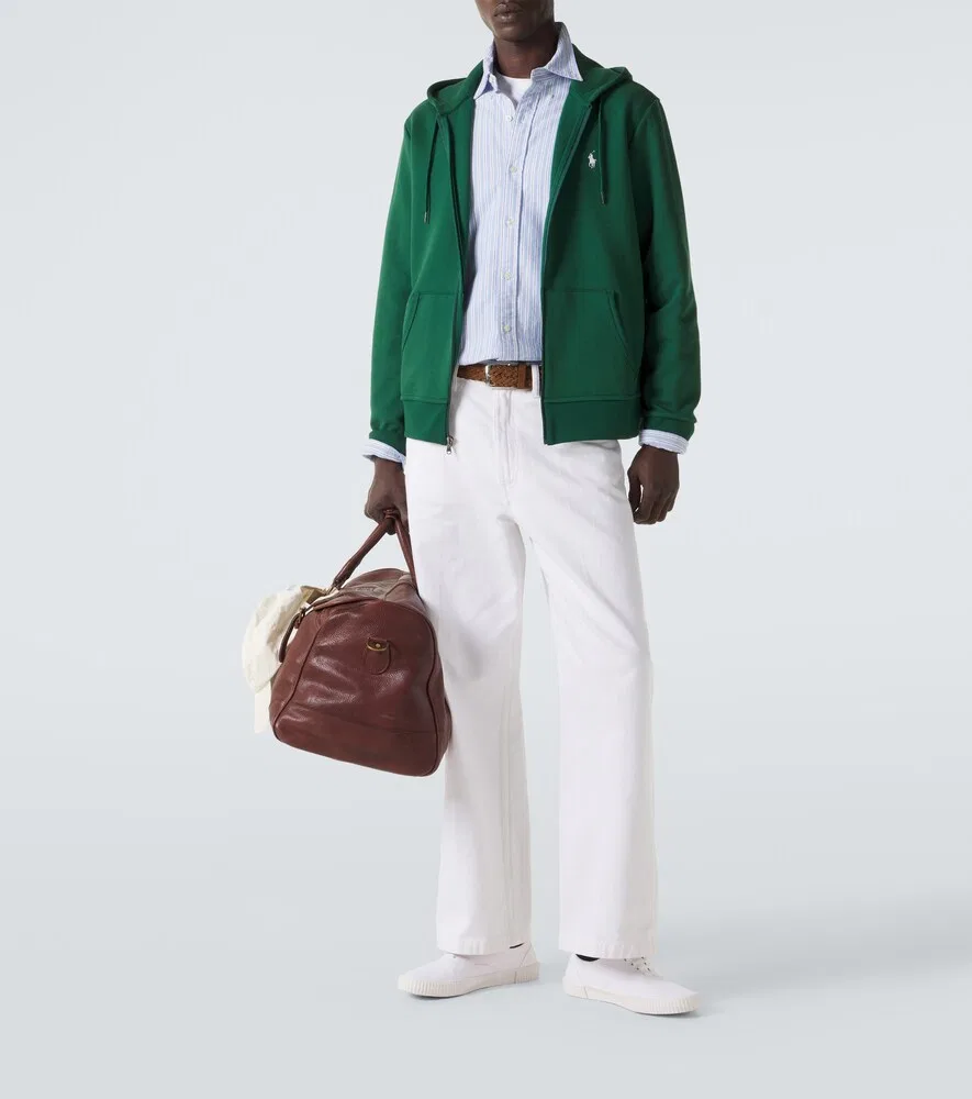 Толстовка из смесовой хлопковой ткани Polo Ralph Lauren, зеленый — фото 2