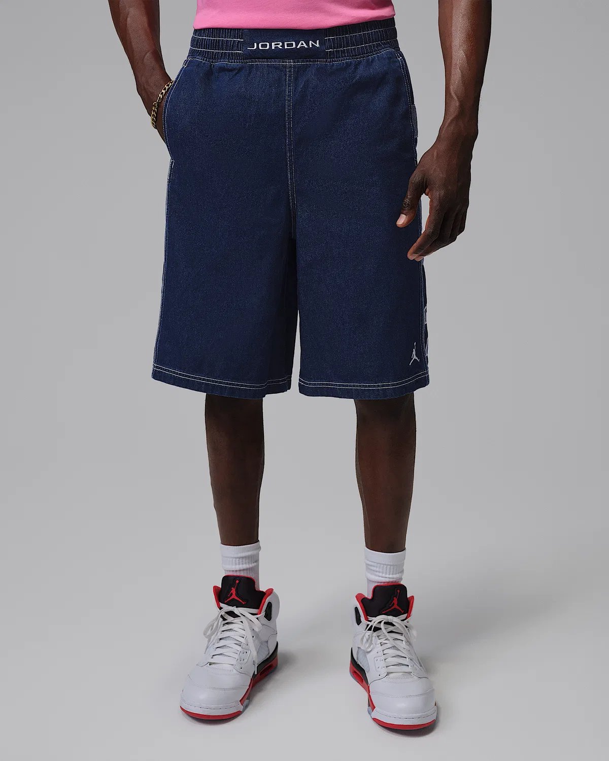 Мужские свободные шорты Jordan Flight Club, Blue Grey/White