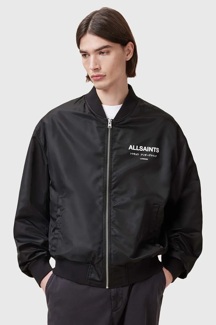 

Куртка-бомбер AllSaints UNDERGROUND, черный