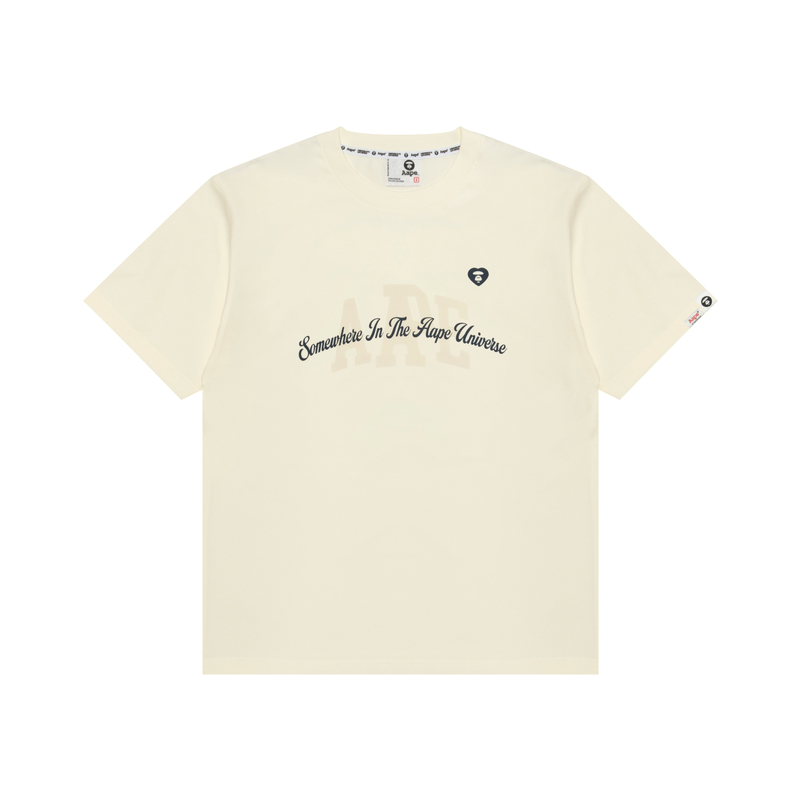 

Графическая футболка с круглым вырезом Aape, экрю ivx, Белый, Графическая футболка с круглым вырезом Aape, экрю ivx