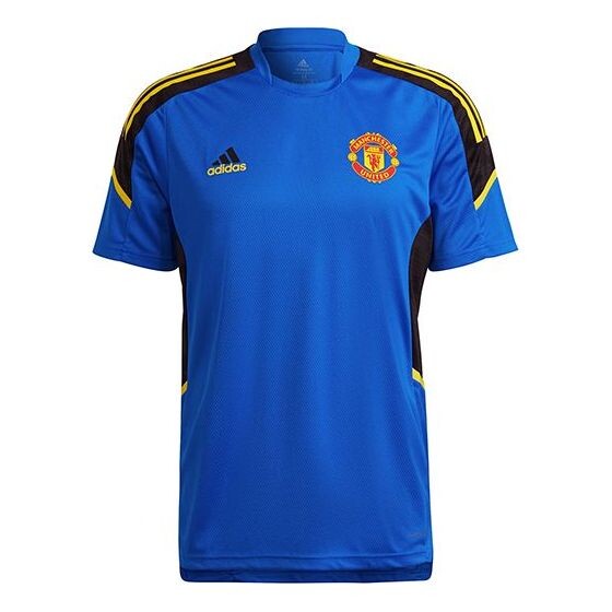

Майка Men's adidas Training Sports Short Sleeve Soccer/Football Jersey 20-21 Season Manchester United Blue, синий