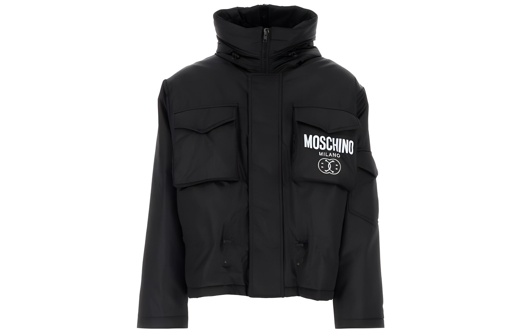 

Куртка стеганая с кулиской MOSCHINO, черный