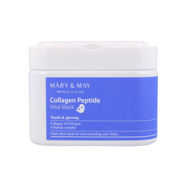 

Набор масок с укрепляющим и восстанавливающим эффектом, 30 шт./1 уп. Mary & May Collagen peptide