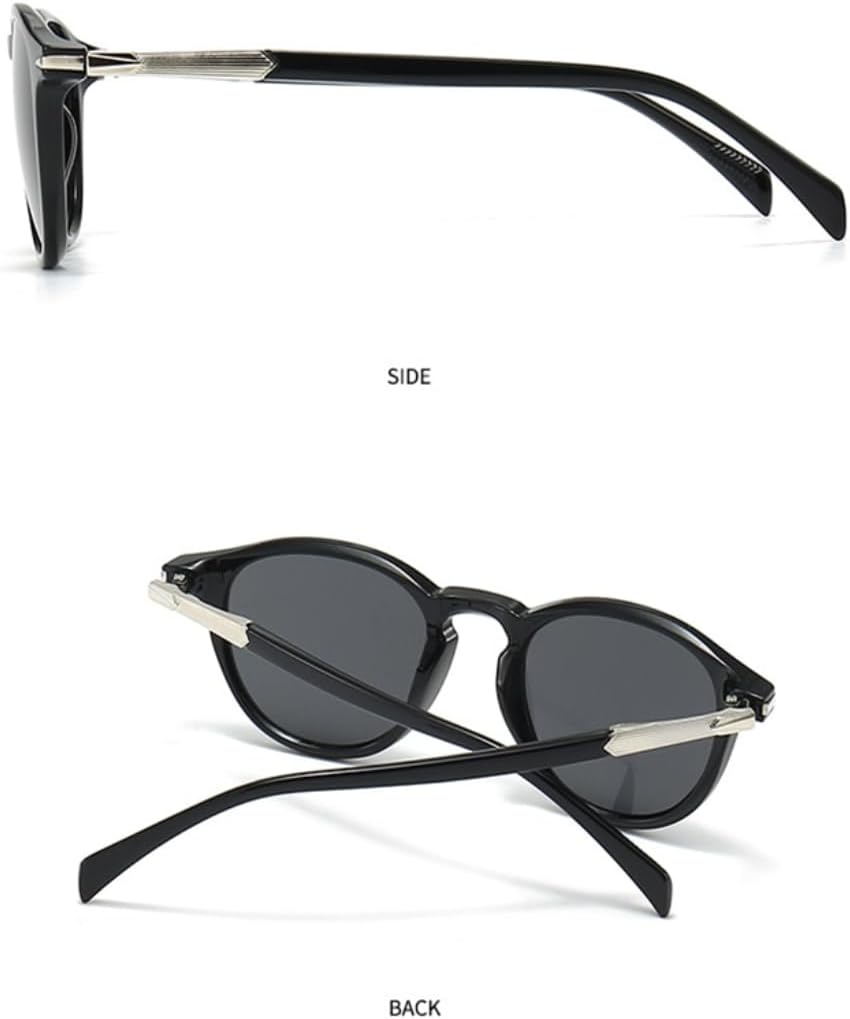 

Классические роскошные круглые солнцезащитные очки для женщин и мужчин в винтажном стиле, стимпанк, с заклепками, для вождения (леопардовый черный) TVTBBVV, Leopard Black