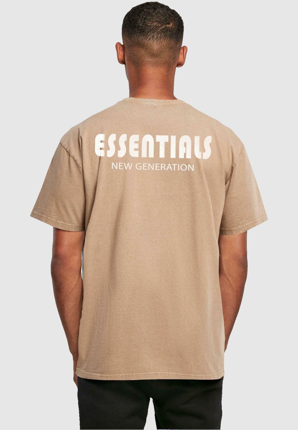 

Футболка с принтом ESSENTIALS NEW GENERATION ACID WASHED Merchcode, бежевый
