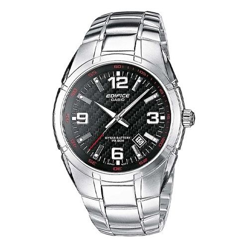 

Часы CASIO Quartz EDIFICE Stainless Steel Strap Mens Silver Analog, серебряный