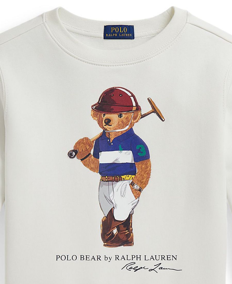 Флисовая толстовка Polo Bear для мальчиков 2-7 лет Polo Ralph Lauren, Bear Deckwash White — фото 3