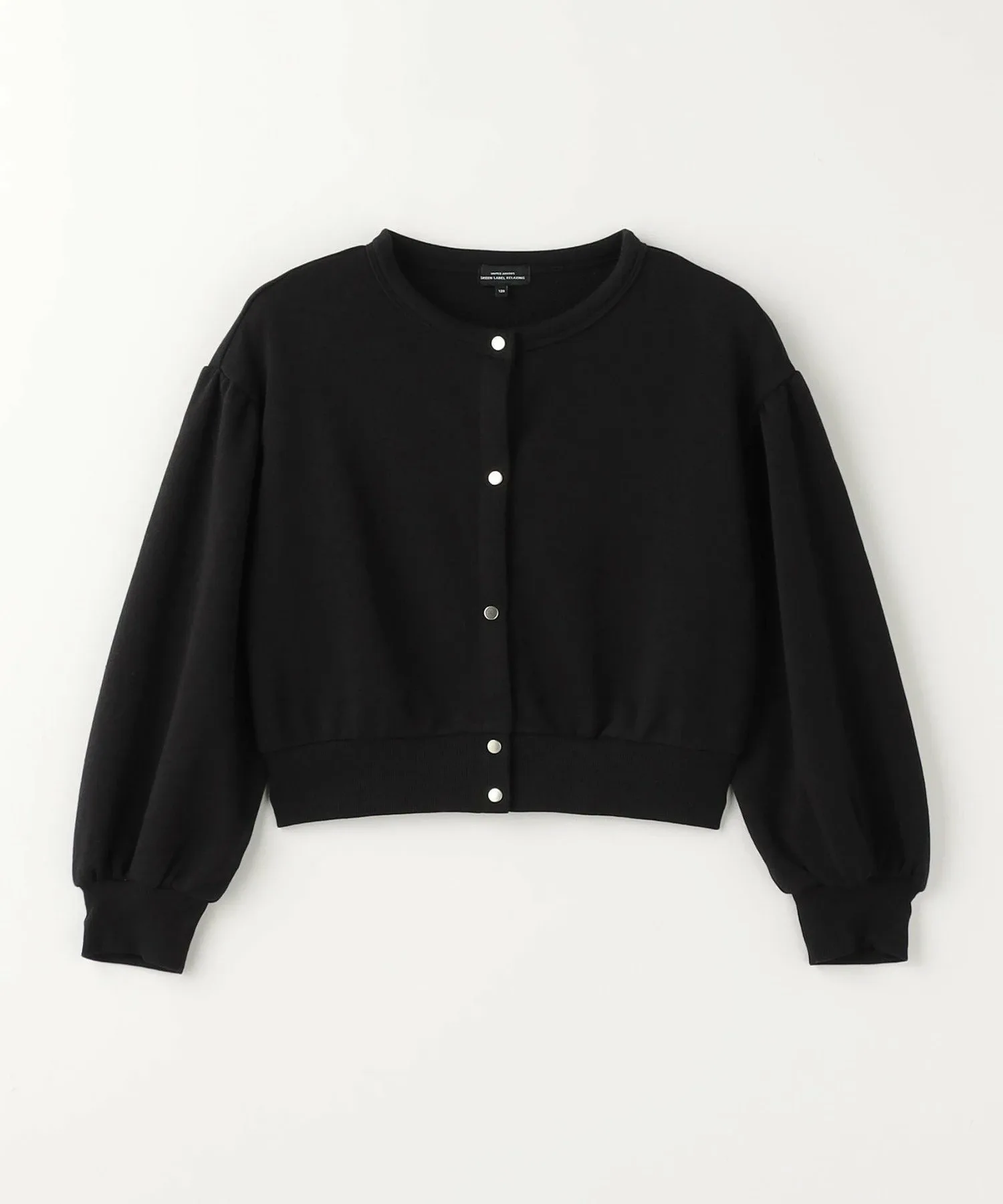 Флисовый кардиган с объемными рукавами / Детский 100-130 см United Arrows Green Label Relaxing, Black