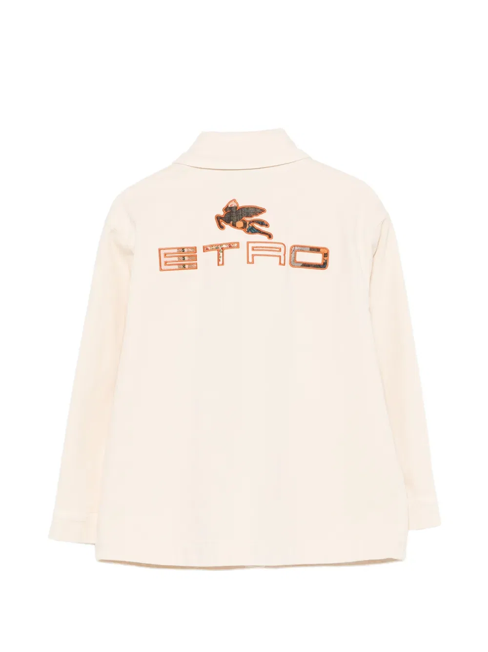 Куртка с вышивкой «Пегас» Etro Kids, нейтральный — фото 2