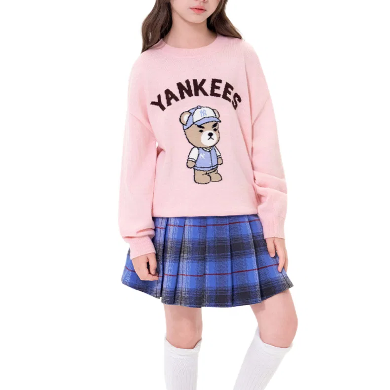 Свитер MLB KIDS New York Yankees детский светло-розовый — фото 3