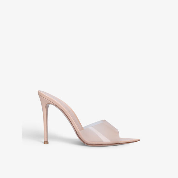 

Мюли Elle на каблуке из кожи и ПВХ Gianvito Rossi, красный