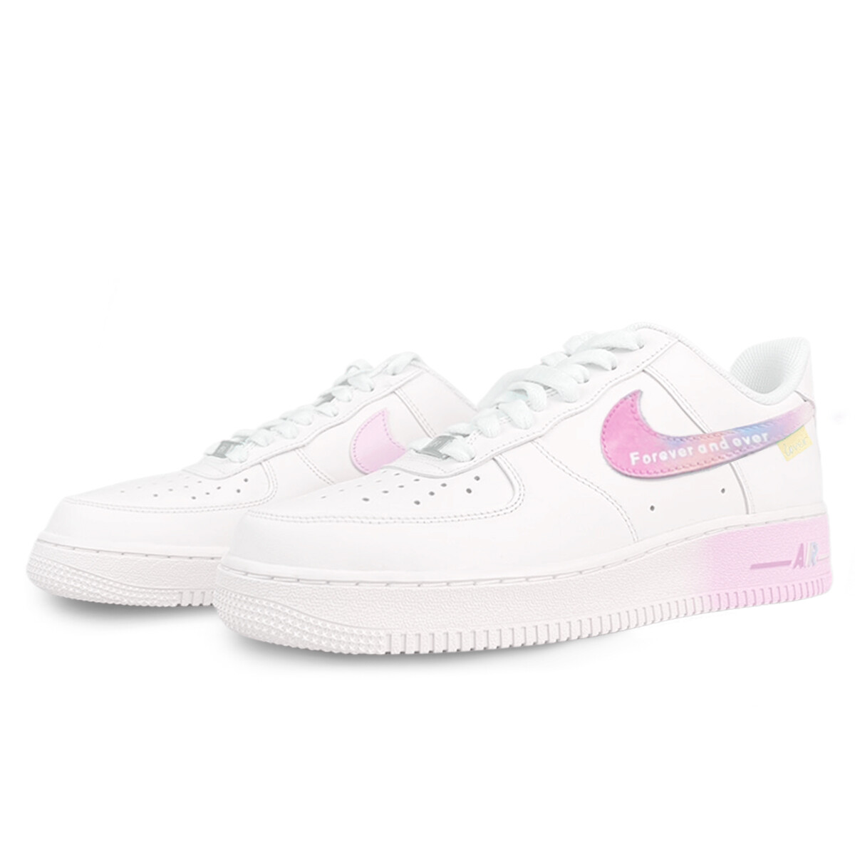 Кроссовки Nike Air Force 1 Skateboarding Shoes Unisex Low-top Pink/White, розовый — фото 3