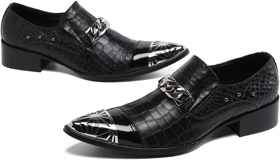 

Мужские повседневные мокасины Santimon с отделкой под курение, без застежки, с металлическим элементом, двойным носком с заклепками, из натуральной кожи, легкие, современные, модные деловые туфли, черный