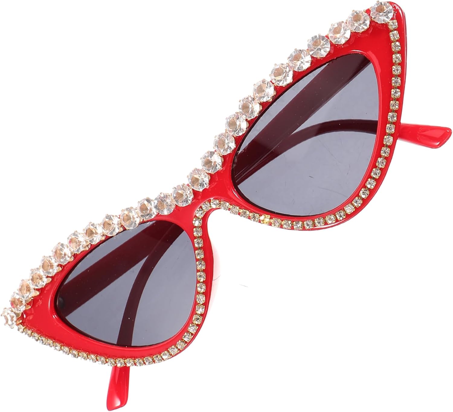 

Треугольные солнцезащитные очки «кошачий глаз» для женщин. Модный декоративный дизайн, идеально подходящий для пляжных вечеринок и фотосессий. Легкие и стильные, подойдут для любого случая COSMEVIVI, Red