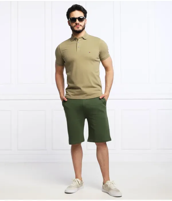 Поло 1985 slim fit Tommy Hilfiger, хаки — фото 2