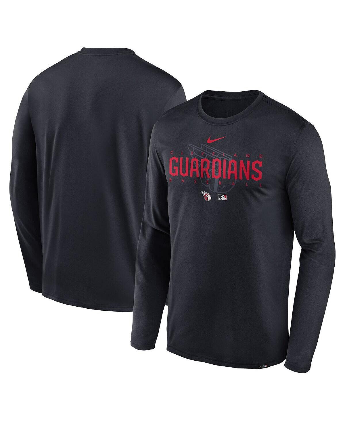 

Мужская темно-синяя футболка с длинным рукавом с логотипом команды Cleveland Guardians Authentic Collection Legend Performance Nike, Синий, Мужская темно-синяя футболка с длинным рукавом с логотипом команды Cleveland Guardians Authentic Collection Legend 