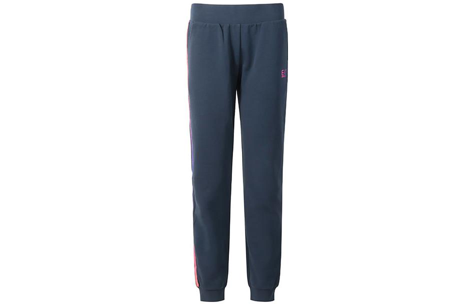 EMPORIO ARMANI EA7 FW22 Вязаные спортивные штаны Women's Marine Blue — фото 3