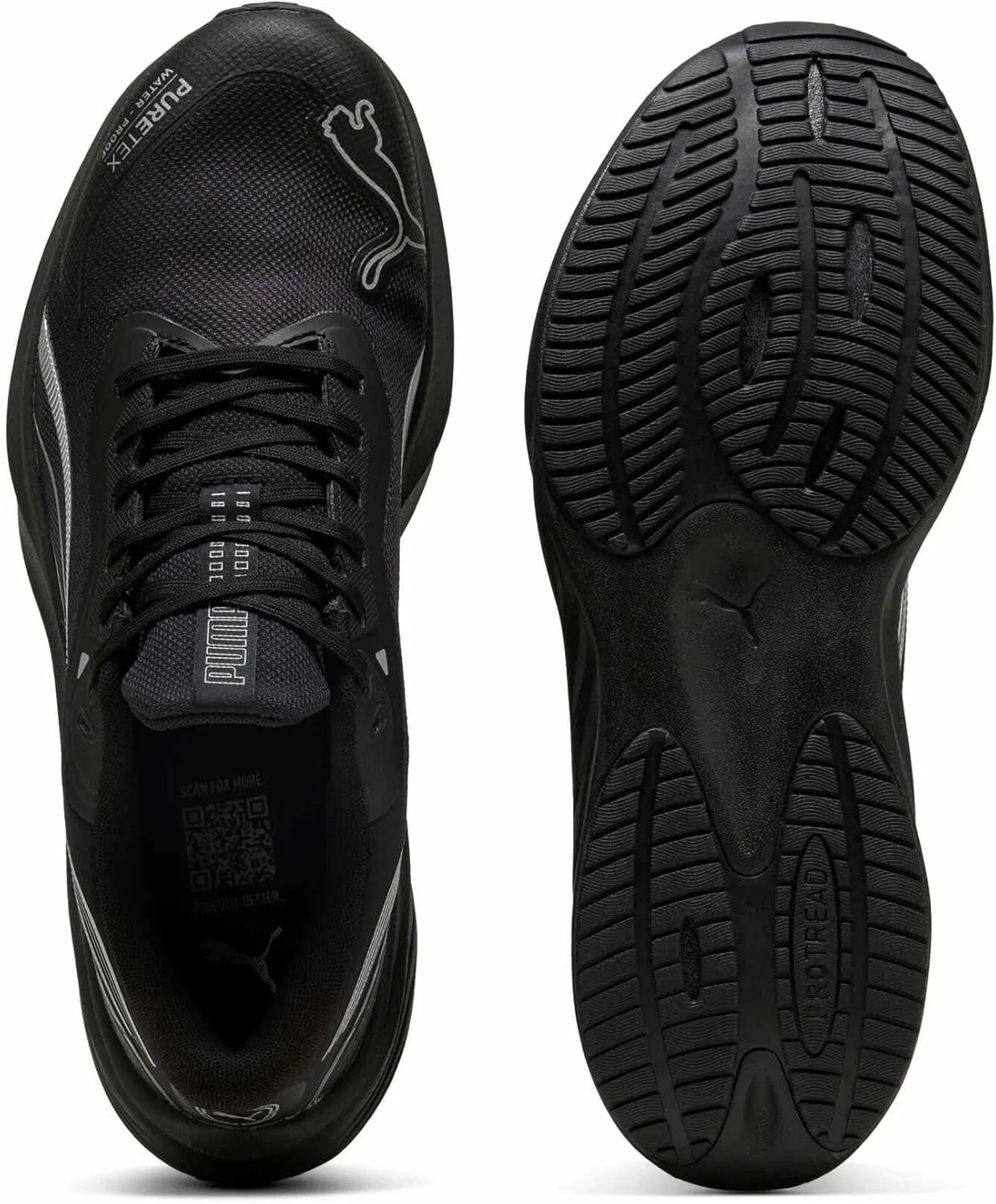 Кроссовки для бега по улицам PUMA Unisex Pounce Lite PTX, Puma Black Puma White — фото 4
